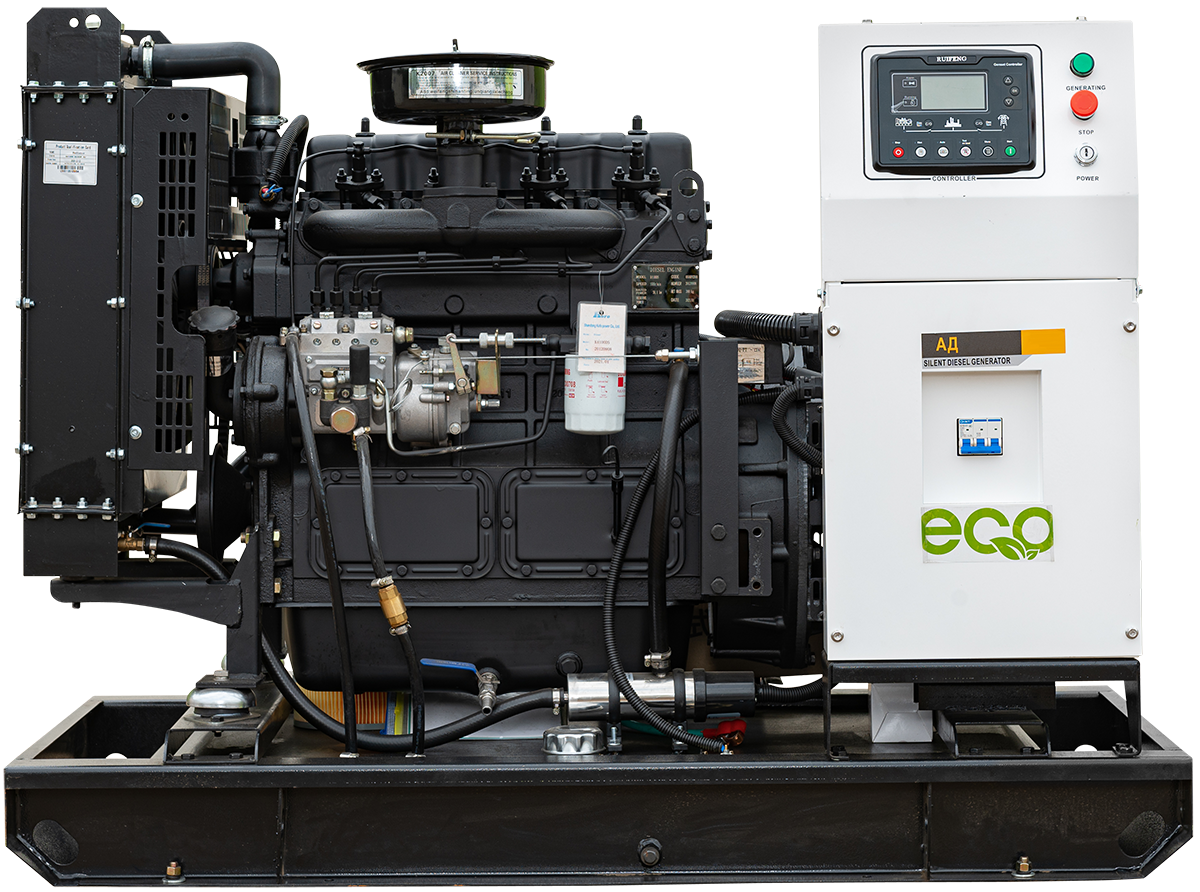 Дизельный генератор EcoPower Ricardo 20 кВт открытая