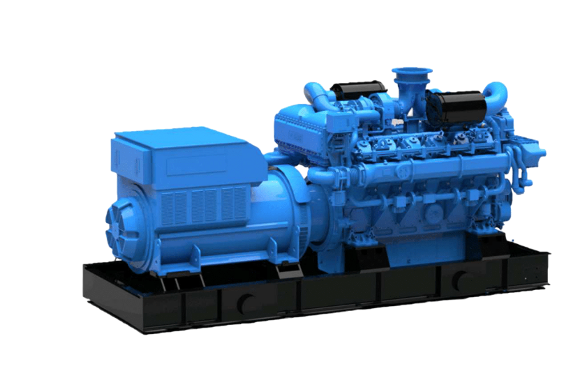 Газовый генератор (ГПУ) с двигателем Yuchai 800 кВт в открытая