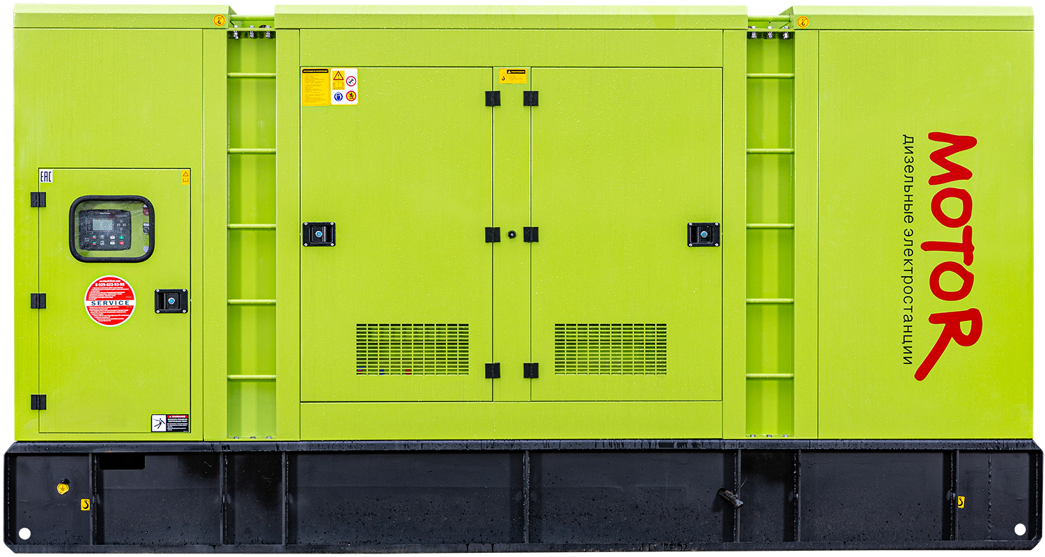 Дизельный генератор Motor Woling 350 кВт в шумозащитном кожухе