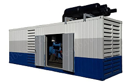 Газовый генератор (ГПУ) с двигателем Jichai 1200 кВт в контейнере