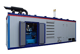 Газовый генератор (ГПУ) с двигателем MWM 2000 кВт в контейнере