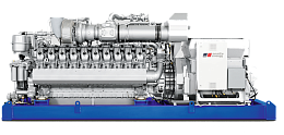 Газовый генератор (ГПУ) с двигателем MTU 1700 кВт в открытая