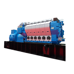 Газовый генератор (ГПУ) с двигателем Jichai 3800 кВт в открытая